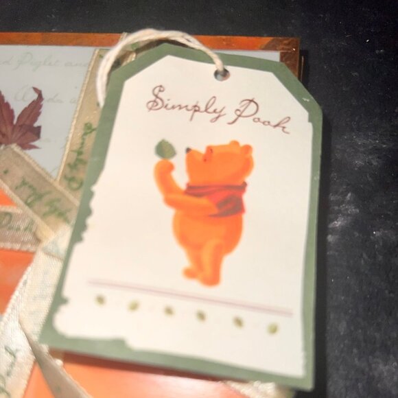 Winnie the Pooh Coaster Set of 4 Glass Metallic edges. New - Picture 4 of 5